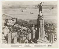 6m0002 KING KONG 8.25x10 still R1956 classic image of planes attacking him on Empire State Building!