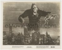 6m0001 KING KONG 8.25x10 still R1956 best image of ape holding Fay Wray over New York skyline!