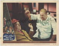 6m0046 ABBOTT & COSTELLO MEET THE INVISIBLE MAN LC #4 1951 Paul Maxey tries to hypnotize Lou!