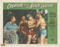 6m0072 CREATURE FROM THE BLACK LAGOON LC #3 1954 barechested divers Richard Carlson & Denning!