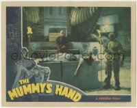 6m0176 MUMMY'S HAND LC 1940 great image of Tom Tyler as the monster approaching girl on altar, rare!