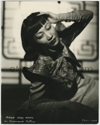 6p0247 ANNA MAY WONG deluxe 11x14.25 RE-STRIKE 1970s Paramount portrait of the Chinese-American star!