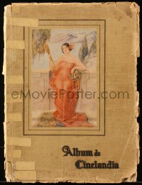 6p0475 ALBUM DE CINELANDIA softcover book 1928 early Hollywood stars, Sindelar art, Spanish language