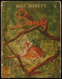 6p0479 BAMBI Australian softcover book 1942 Felix Salten story from which Disney's cartoon originated!