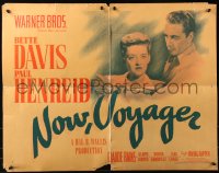 6p0003 NOW, VOYAGER style B 1/2sh 1942 most classic tearjerker, Bette Davis, Henreid, ultra rare!