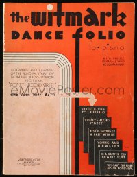 6p0040 42nd STREET magazine 1933 The Witmark Dance Folio for piano with ukulele, guitar & banjo!