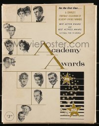 6p0008 ACADEMY AWARDS PORTFOLIO 9x11 print set 1962 Volpe art of all Best Actor & Actress winners!