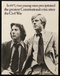 6p0300 ALL THE PRESIDENT'S MEN screening program + promo brochure 1976 Dustin Hoffman, Robert Redford