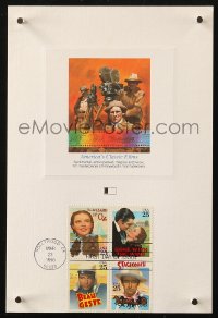 6p0142 AMERICA'S CLASSIC FILMS first day cover 1990 Wizard of Oz, GWTW, Beau Geste, Stagecoach!
