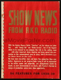 6p0057 RKO 1938-39 exhibitor brochure 1938 Astaire & Rogers, Gunga Din, Room Service, Walt Disney!