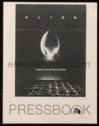 6p0863 ALIEN pressbook 1979 Ridley Scott outer space sci-fi monster classic, cool egg image