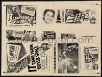 6p0036 IT CAME FROM OUTER SPACE pressbook supplement 1953 Ray Bradbury, classic 3-D sci-fi!