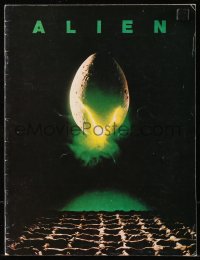 6p0943 ALIEN souvenir program book 1979 Ridley Scott outer space sci-fi monster classic!