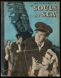 6p0058 SOULS AT SEA exhibitors promo book 1937 sailors Gary Cooper & George Raft, Frances Dee!