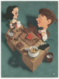 6p0599 ANDY HARDY'S PRIVATE SECRETARY trade ad 1941 Kapralik art of Mickey Rooney & Kathryn Grayson!
