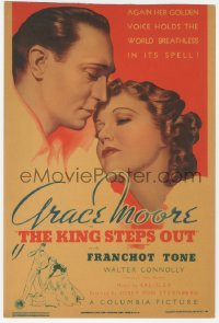 6p0076 KING STEPS OUT mini WC 1936 Josef von Sternberg, golden-voiced Grace Moore & Franchot Tone!