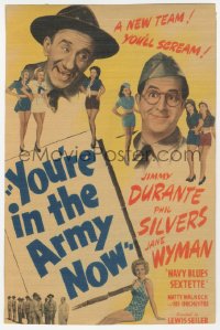 6p0080 YOU'RE IN THE ARMY NOW mini WC 1941 Jimmy Durante, Phil Silvers, sexy Jane Wyman!