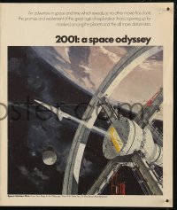 6p0321 2001: A SPACE ODYSSEY promo brochure 1968 Stanley Kubrick, different & ultra rare!
