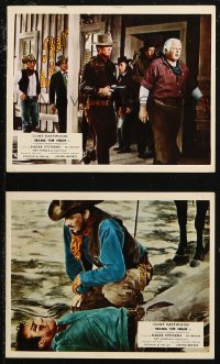 6r0063 HANG 'EM HIGH 2 color English FOH LCs 1970 Clint Eastwood in a classic tale of revenge!