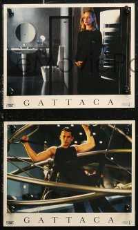 6r0020 GATTACA 8 8x10 mini LCs 1997 Ethan Hawke, Uma Thurman, Alan Arkin, Ernest Borgnine!