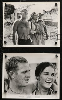 6r0070 GETAWAY 30 8x10 stills 1972 Steve McQueen, Ali McGraw, two w/ candid Sam Peckinpah!