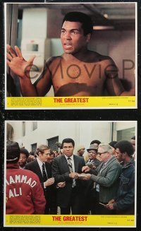 6r0022 GREATEST 8 8x10 mini LCs 1977 great images of heavyweight boxing champ Muhammad Ali!