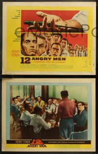 6r0635 12 ANGRY MEN 8 LCs 1957 Henry Fonda, Sidney Lumet classic, great images of key scenes!