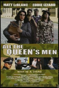 6s0909 ALL THE QUEEN'S MEN 1sh 2002 Matt LeNlac, Eddie Izzard in drag, WWII comedy!