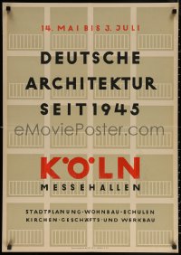 6s0058 DEUTSCHE ARCHITEKTUR SEIT 1945 23x33 German museum/art exhibition 1949 Oehlen Breyell!