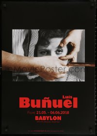 6s0072 LUIS BUNUEL 24x33 German film festival poster 2018 classic disturbing image, Un Chien Andalou!