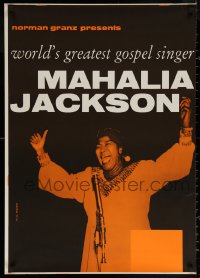 6s0034 MAHALIA JACKSON 24x34 printer's test German music poster 1950s African-American gospel singer
