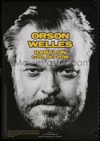6s0075 ORSON WELLES BABYLON 24x33 German film festival poster 2018 close-up image of Orson Welles!
