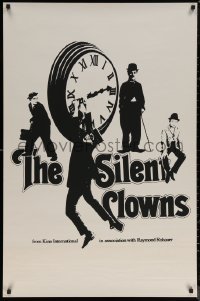 6s0077 SILENT CLOWNS 27x41 film festival poster 1979 Charlie Chaplin, Buster Keaton, Langdon, Lloyd!