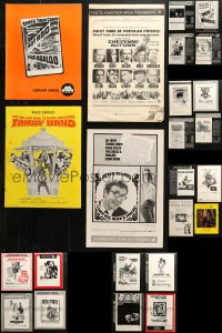 6t0003 LOT OF 24 UNCUT OVERSIZED PRESSBOOKS 1960s-1970s advertising for a variety of different movies!