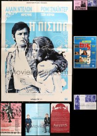 6t0048 LOT OF 7 MOSTLY FOLDED NON-U.S. POSTERS 1960s-2010s great images from a variety of movies!