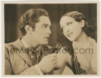 6w0020 4 DEVILS 7.75x10.25 still 1928 close up of sexy Mary Duncan & Charles Morton with a drink!