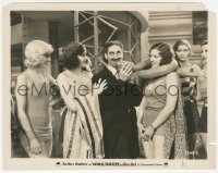 6w0038 ANIMAL CRACKERS 8x10.25 still 1930 Groucho Marx flirting with pretty ladies in swimsuits!