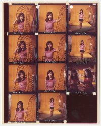 6w0003 BEYOND THE VALLEY OF THE DOLLS deluxe color 8x10.25 contact sheet 1970 assistant Koko Tani!