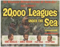 6w0501 20,000 LEAGUES UNDER THE SEA TC 1955 Jules Verne classic, Kirk Douglas, James Mason, Lorre!