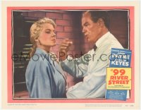 6w0748 99 RIVER STREET LC #4 1953 Jack Lambert about to slap sexy double-crossing Peggie Castle!