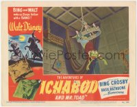 6w0757 ADVENTURES OF ICHABOD & MISTER TOAD LC #5 1949 Disney, Mr. Toad hanging from chandelier!