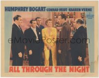 6w0766 ALL THROUGH THE NIGHT LC 1942 Humphrey Bogart, Peter Lorre & Kaaren Verne standing at bar!