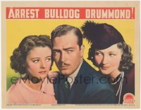 6w0775 ARREST BULLDOG DRUMMOND LC 1939 best portrait of John Howard, Heather Angel & Jean Fenwick!