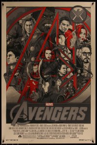6x0158 AVENGERS #144/350 24x36 art print 2012 Mondo, Stout, Marvel's Avengers Series, variant ed.!