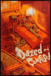 6x0537 DAZED & CONFUSED #22/325 24x36 art print 2016 Mondo, art by James Flames, first edition!
