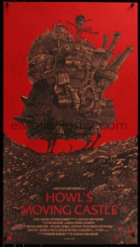 6x0961 HOWL'S MOVING CASTLE #2/430 20x36 art print 2013 Mondo, art by Olly Moss, first edition!