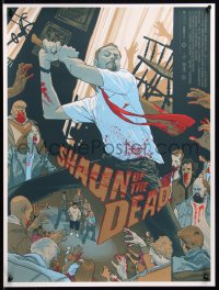 6x1655 SHAUN OF THE DEAD #2/300 18x24 art print 2017 Mondo, zombies by Rich Kelly, first edition!