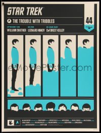 6x2300 2nd CHANCE! - STAR TREK #155/350 18x24 art print 2010 Mondo, Olly Moss' Trouble With Tribbles: Spock!
