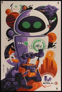 6x1970 WALL-E #23/390 24x36 art print 2016 Mondo, art by Tom Whalen, first edition!