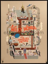 6x2002 WILLY WONKA & THE CHOCOLATE FACTORY #2/300 18x24 art print 2017 Mondo, Adam Simpson art!
